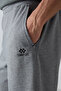 Gray Melange Cotton Thick Soft Textured Comfort Fit Printed Men's Shorts - 81266 - 4