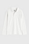 Men's Waiter T-Shirt Polo Neck White - 3