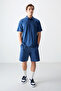 Parliament Cotton Thick Soft Textured Polo Collar Oversize Fit Basic Men's T-Shirt - 88382 - 2
