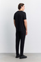Men's Black Crew Neck Soft Touch Basic Regular Fit T-Shirt A62Y1037 - 4