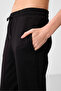 Black Stand Collar Zippered Comfortable Form Women's Tracksuit Tunic Set - 95345 - 4