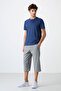 Standard Fit 3-Pack Black-Navy Blue-Gray Melange Men's Capri - 83092 - 3