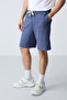Thick soft textured standard fit basic men's shorts - 81275 - 2