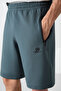 Forest Green Hidden Zipper Back Pocket Lace-Up Standard Fit Men's Shorts - 81136 - 5