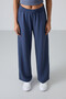 Petrol High Waist Pocket Comfortable Form Wide Leg Women's Tracksuit Bottom - 94567 - 4