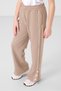 Dark Beige Wide Leg Snap Detail Girls Palazzo Pants - 75199