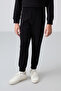 Black Cotton Fleece Inside, Soft Textured, Comfortable Fit, Embroidered Girls' Tracksuit Set - 75145 - 2
