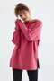 Comfortable Fit Hooded 2-Pack Wild Rose-Sea Green Women's Tunic Sweatshirt - 97242 - 3