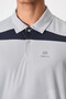 Gray Breathable Textured Slim Flexible Standard Fit Polo Neck Men's Performance T-Shirt - 88392 - 3