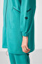 Sea Green Stand Collar Zippered Comfortable Form Women's Tracksuit Tunic Set - 95345 - 6