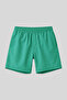 Green Quick Dry Standard Fit Men's Swim Shorts - 81237