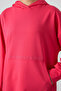 Viva Red Balloon Sleeve Letter Embroidered Women's Comfortable Fit Tunic Sweatshirt - 97163 - 3