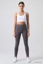 Dark Gray Standard Fit Flexible Sports Women's Heeled Leggings - 94685 - 5