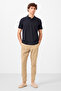Dark Beige Standard Fit Woven Light Flexible Chino Men's Trousers - 82177 - 5