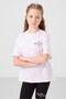 White-Black Cotton O Neck Standard Fit Printed Female Child Leggings Suit - 75190 - 6