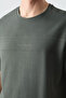 Khaki Cotton Thick Soft Textured Oversized Fit Basic Men's Tracksuit Set - 85261 - 3