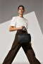 Black Leather Women's Shoulder Bag