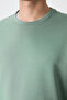 Light Green Basic O Neck Comfortable Form Men's Sweatshirt - 88053 - 4