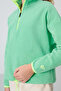 Water Green Thick Soft Textured Standard Fit Embroidered Fleece Girls' Sweatshirt - 75151 - 3