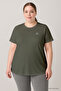 Rahat Form 3-Pack Black-White-Khaki Plus Size Women's T-Shirt-97308 - 4