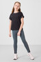 Black-Forest Green O Neck Side Stripe Detailed Standard Fit Performance Girl's Tights Suit - 75191 - 4