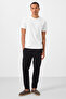 Black Standard Fit Woven Lightweight Stretchy Chino Men's Trousers - 82179 - 5