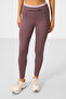 Dusty Rose Stretchy Standard Fit Performance Women's Leggings Suit - 95333 - 3