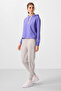 Light Magenta-Stone Hooded Oversize Women's Tracksuit Set - 95336 - 5