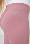 Dusty Rose Cotton Short Leg Standard Fit Basic Girls Leggings - 75188 - 3