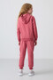Wild Rose Cotton Inside Hairy Soft Textured Standard Fit Embroidered Girl's Tracksuit Set - 75148 - 6