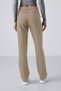 Dark Beige Zipper Pocket Comfortable Fit Classic Leg Women's Sweatpants - 94195 - 5