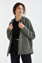 Çağla Hooded Zippered Comfortable Fit Women's Fleece Sweatshirt - 97233