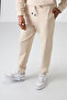Beige Cotton Thick Soft Textured Comfort Fit Embroidered Men's Tracksuit Set - 85255 - 7