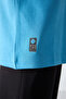 Petrol Blue Cotton Thick Soft Textured Oversize Fit Printed Men's T-Shirt - 88325 - 4