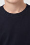 Navy Blue O Neck Standard Fit Basic Unisex Kids T-Shirt - 11328 - 3
