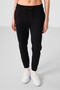 Black Stand Collar Zippered Comfortable Form Women's Tracksuit Tunic Set - 95345 - 2