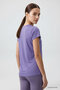 Lilac Basic Short Sleeve Standard Fit O-Neck Women's T-Shirt - 97144 - 5