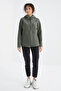 Çağla Hooded Zippered Comfortable Fit Women's Fleece Sweatshirt - 97233 - 4