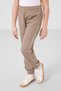 Ecru-Dark Beige O Neck Printed Rubber Leg Standard Fit Girl's Tracksuit Set - 75186 - 4