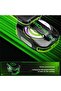 Mobile Gaming Cooling Fan, ICE Maker Cooler, RGB LED Light, 3000mAh External Battery, Temperature Display, Phone Game Cooler, Live Streaming Radiator, Black/Green - 8