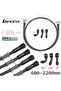 Black 700mm Transparent Black AN3 Braided Brake Hose Motorcycle Hydraulic Clutch Tube Master Cylinde - 2
