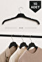 10-Piece Hanger Black Plastic - Shirts, T-Shirts, Pants, Tunics and Blouse Hanger