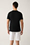 Erkek Siyah Basic Pamuklu T-shirt E001000 - 4