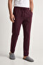 100% Cotton 2-Piece Single Jersey Compact Combed Cotton Fabric Men's Pajama Bottoms Comfortable Fit with Pockets Drawstring Anti-Sweat Breathable Claret Red - Khaki - 4