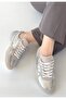 Gray Silver Women's Sneakers - 3