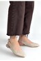 Beige Patent Leather Women's Ballerinas - 2