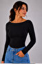 Women's Boat Neck Modal Fabric Lycra Long Sleeve Finger Loop Blouse Fit Casual Stylish Top Wear - 7
