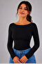 Women's Boat Neck Modal Fabric Lycra Long Sleeve Finger Loop Blouse Fit Casual Stylish Top Wear - 4
