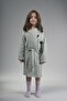 Girl Boy Baby Kids Bathrobe Muslin Fabric Soft Bathrobe with Belt - 3