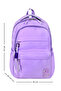 Water Repellent Special Fabric Lightweight Unisex High School and Middle School Backpack Lila - 2